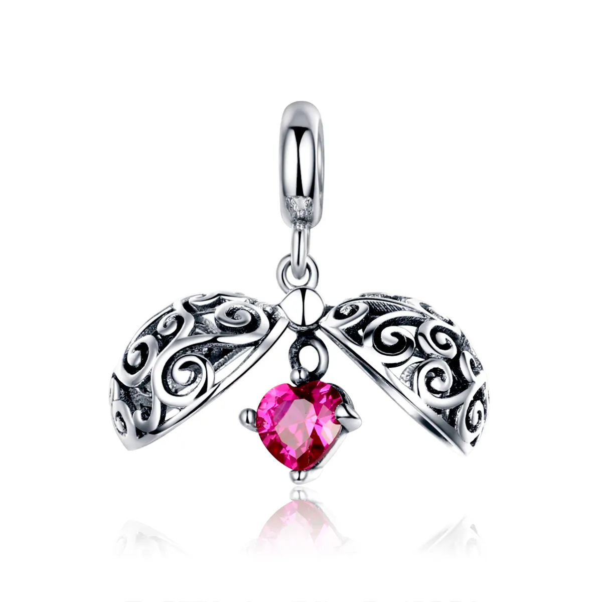 Pandora Compatible Silver Secret Fruit Dangle - SCC1114