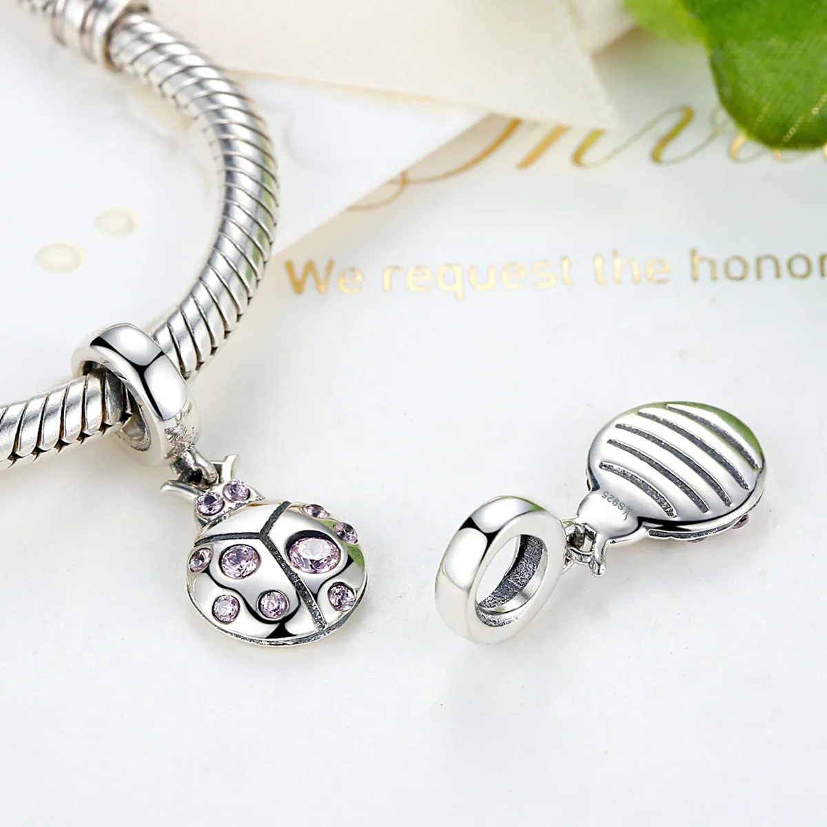 Pandora Compatible Silver Small Beetle Dangle - SCC023