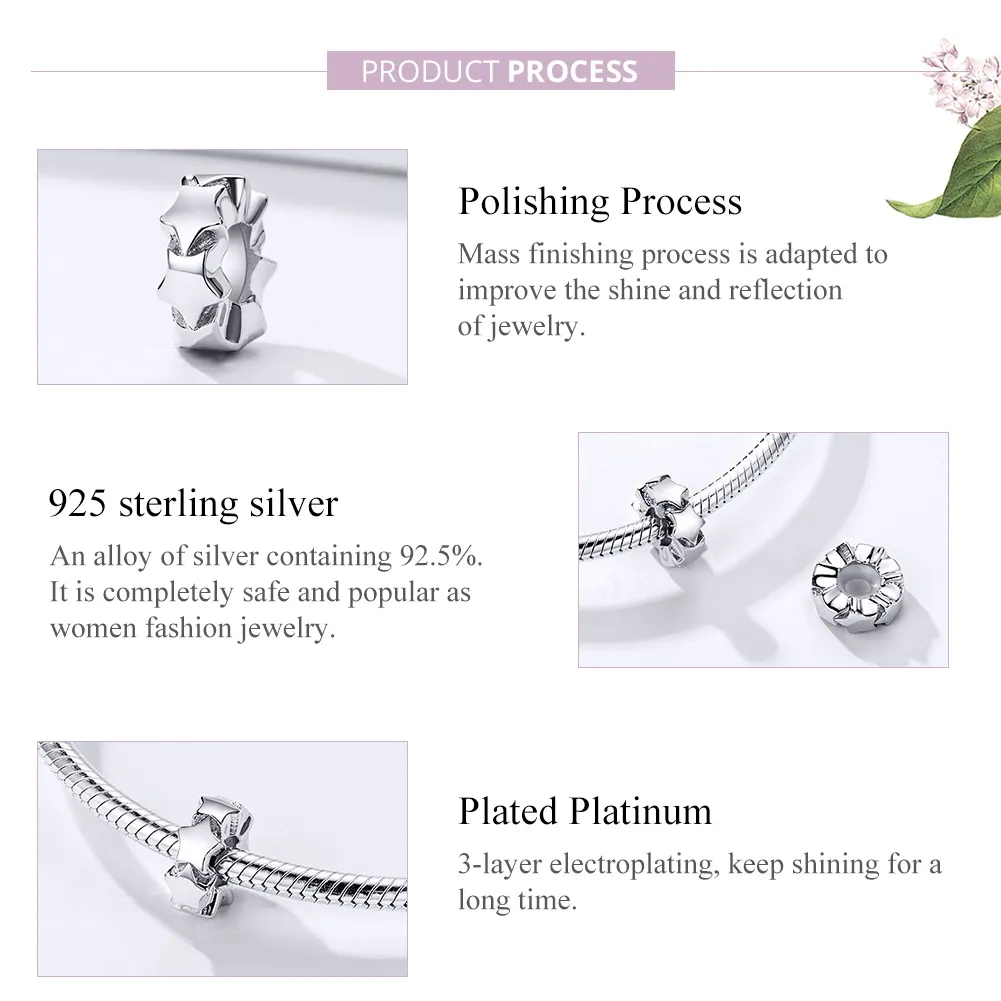 Pandora Compatible Silver Starry Sky Spacer - SCC1169