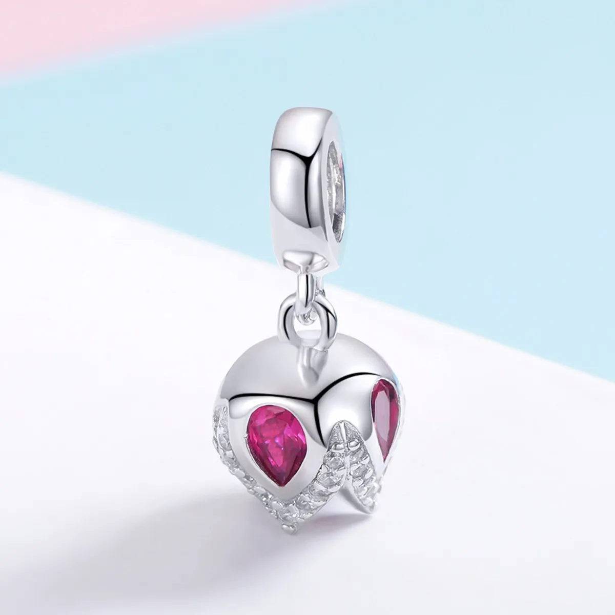 Pandora Compatible Silver Story of Tulip Dangle - SCC1027