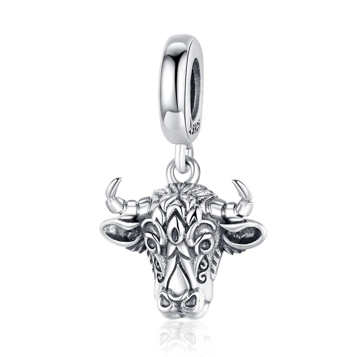 Pandora Compatible Silver Tauren Dangle Charm - SCC1316