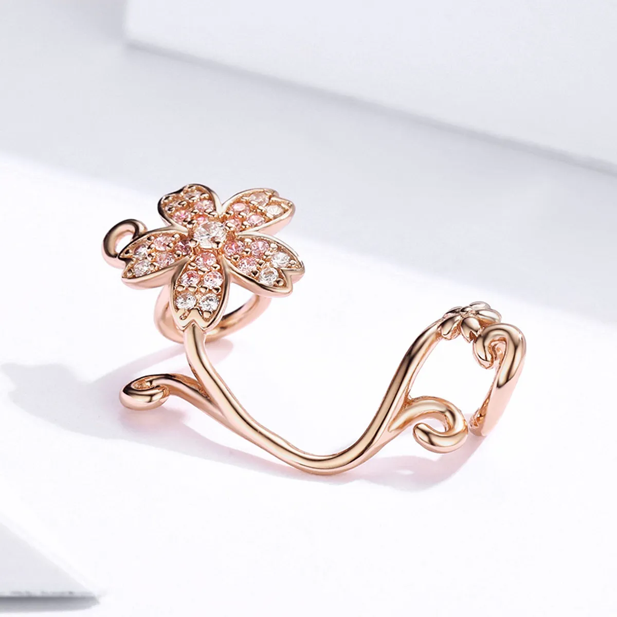 Rose Gold Cherry Blossoms Charm - PANDORA Style - SCC1033-C