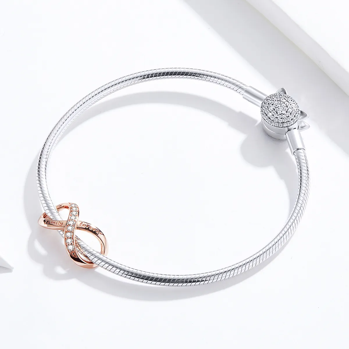 Rose Gold Infinity Charm - PANDORA Style - SCC1146-C