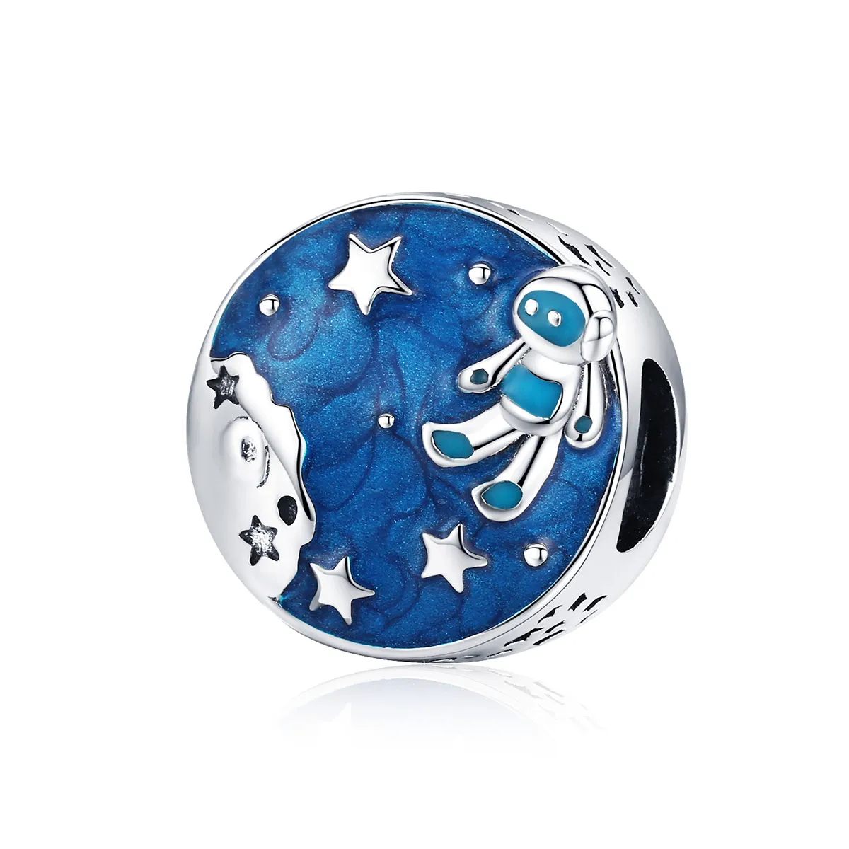 Silver Astronaut Charm - PANDORA Style - SCC1148