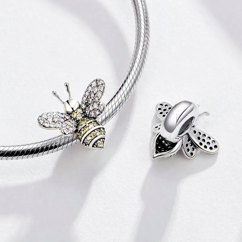 Silver Bee Charm - PANDORA Style - SCC1194