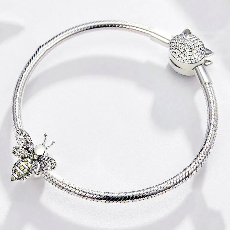 Silver Bee Charm - PANDORA Style - SCC1194