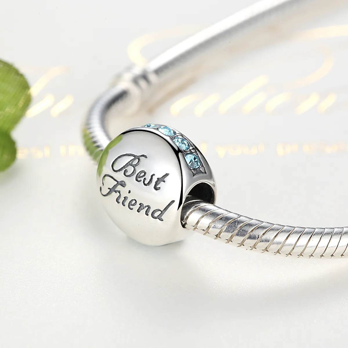 Silver Best Friend Charm - PANDORA Style - SCC022