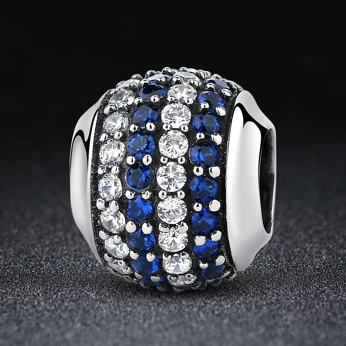 Silver Blue Coast Charm - PANDORA Style - SCC104