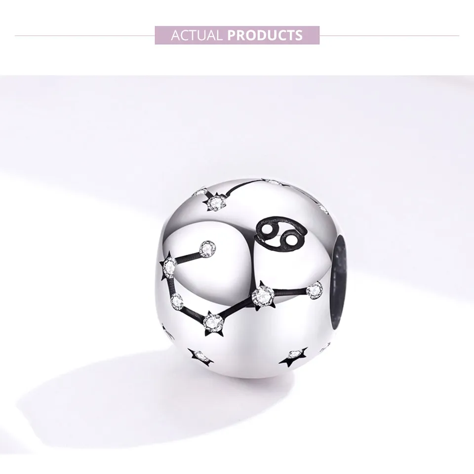 Silver Cancer Charm - PANDORA Style - SCC1218-4