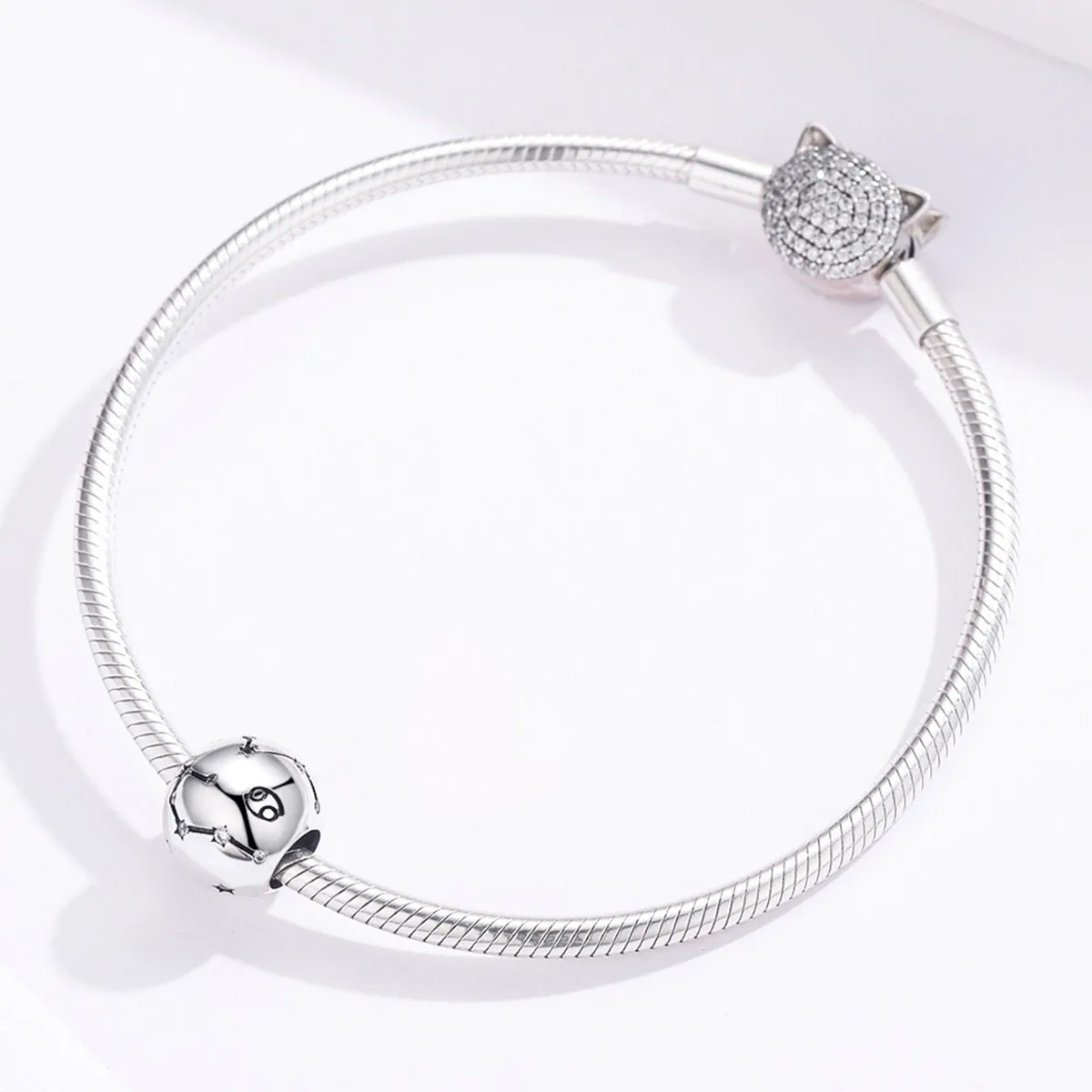 Silver Cancer Charm - PANDORA Style - SCC1218-4