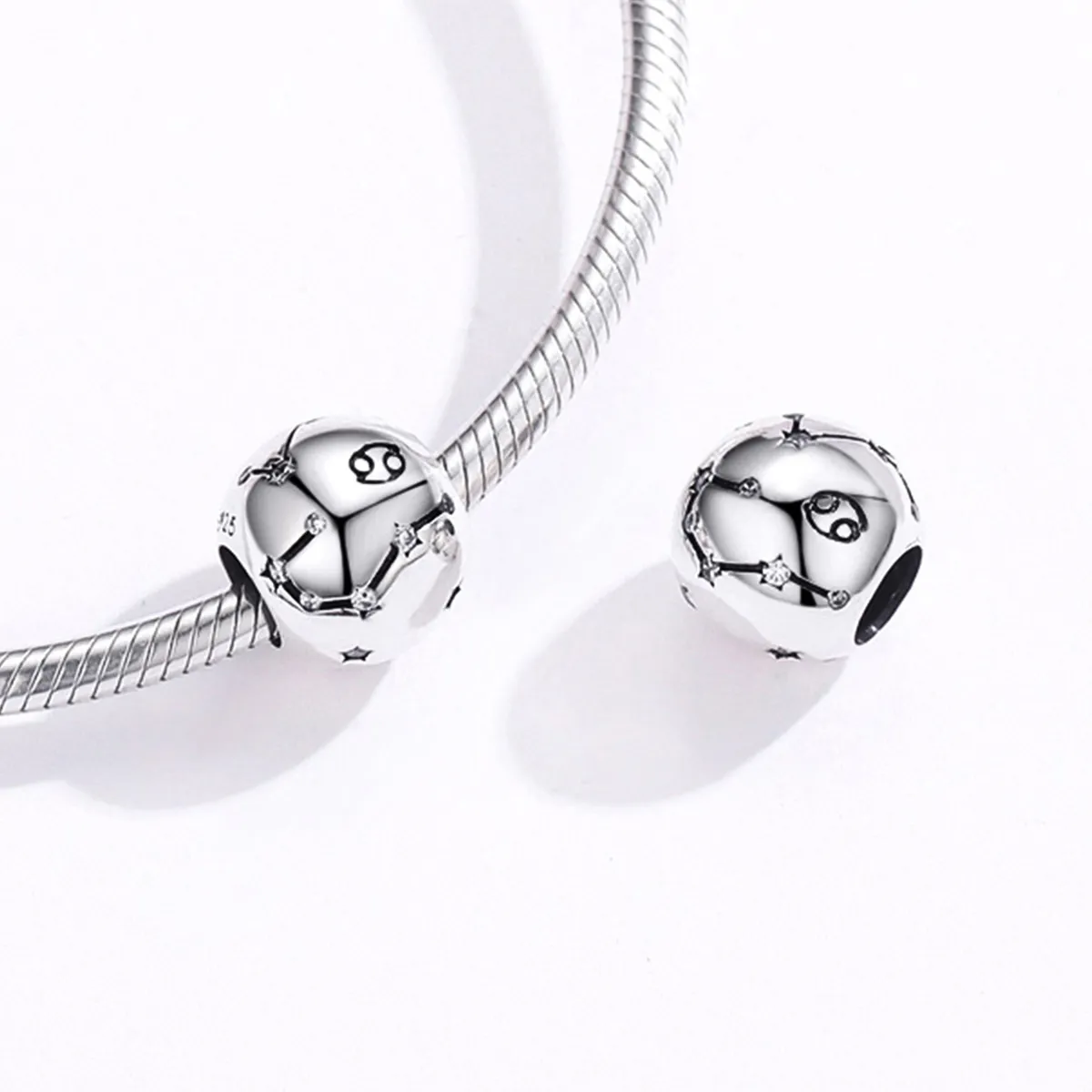 Silver Cancer Charm - PANDORA Style - SCC1218-4