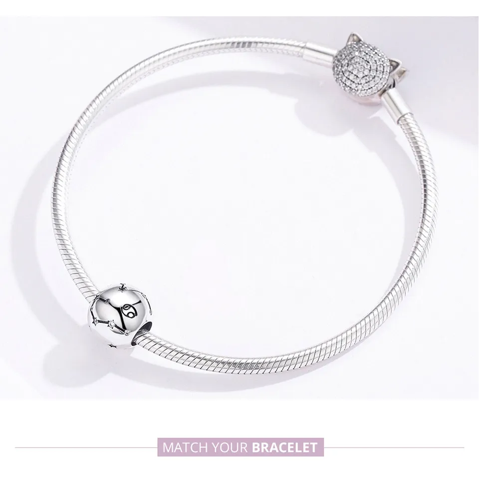 Silver Cancer Charm - PANDORA Style - SCC1218-4