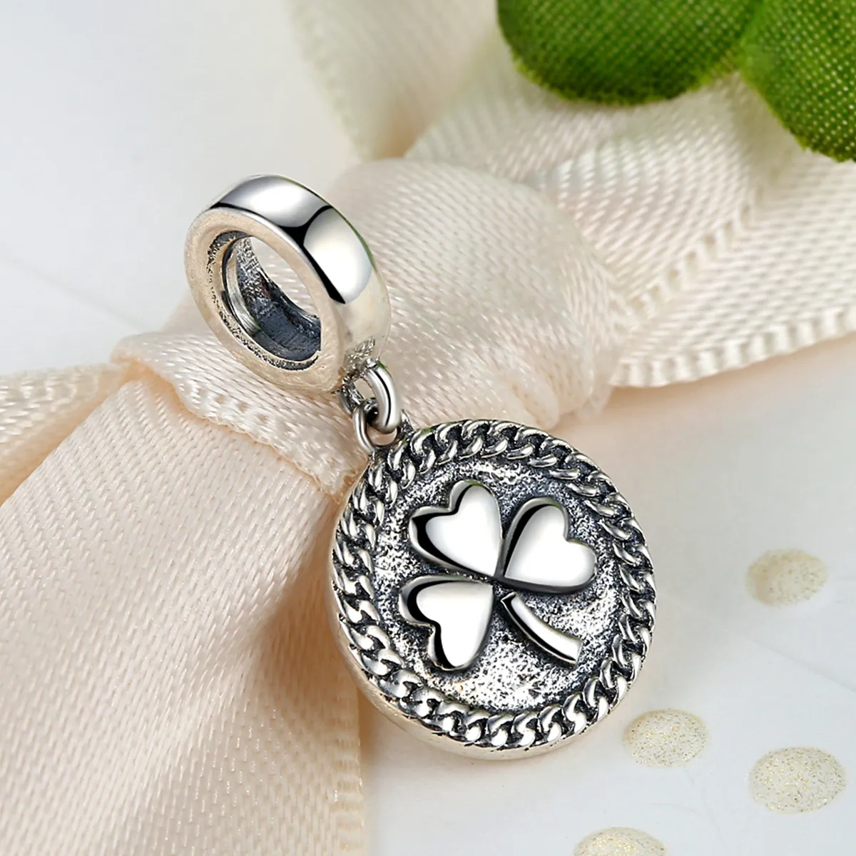 Silver Clover Dangle - PANDORA Style - SCC039