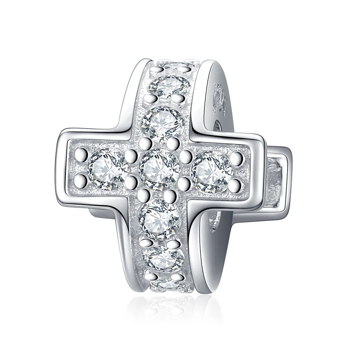 Silver Cross Charm - PANDORA Style - SCC1292