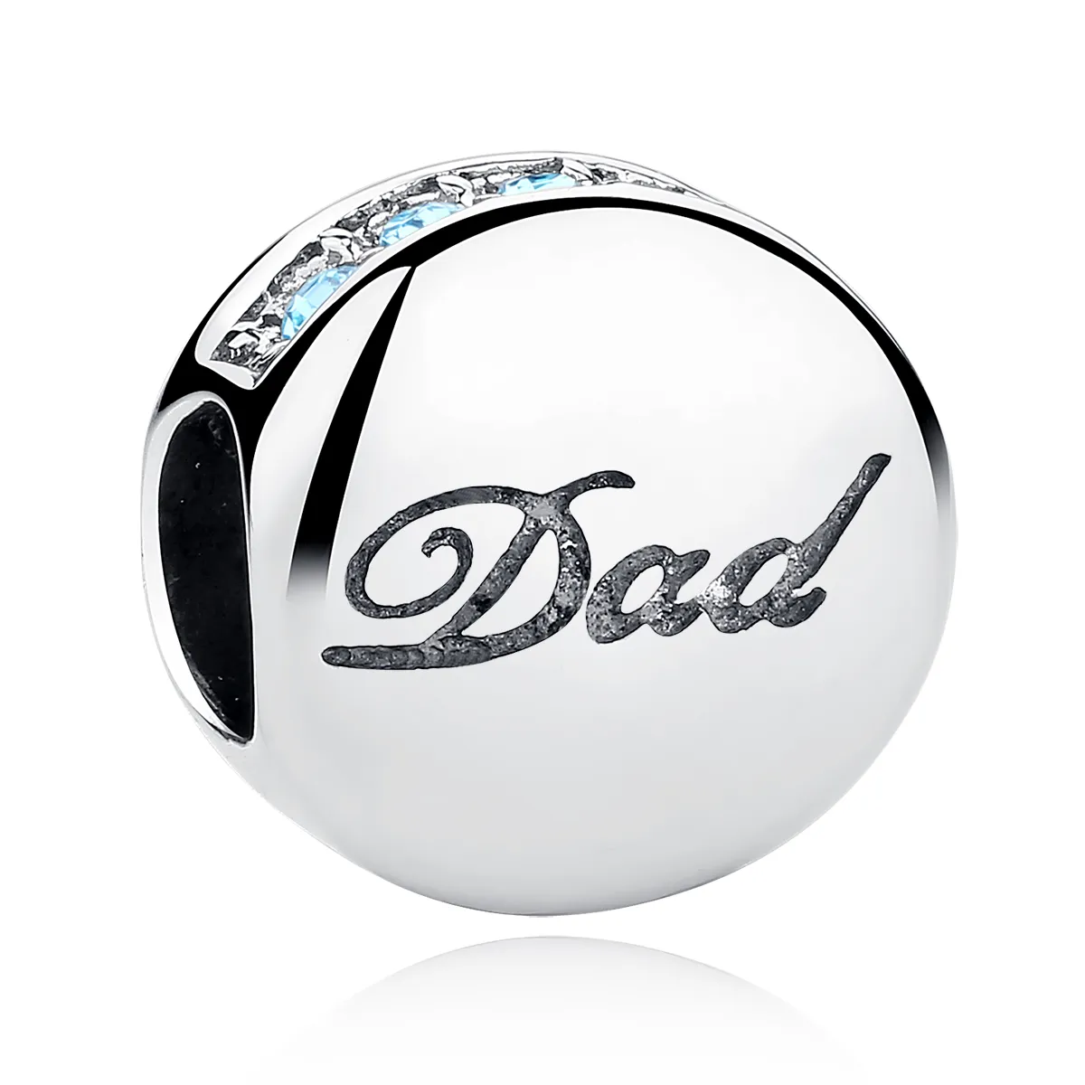 Silver Dad Charm - PANDORA Style - SCC006