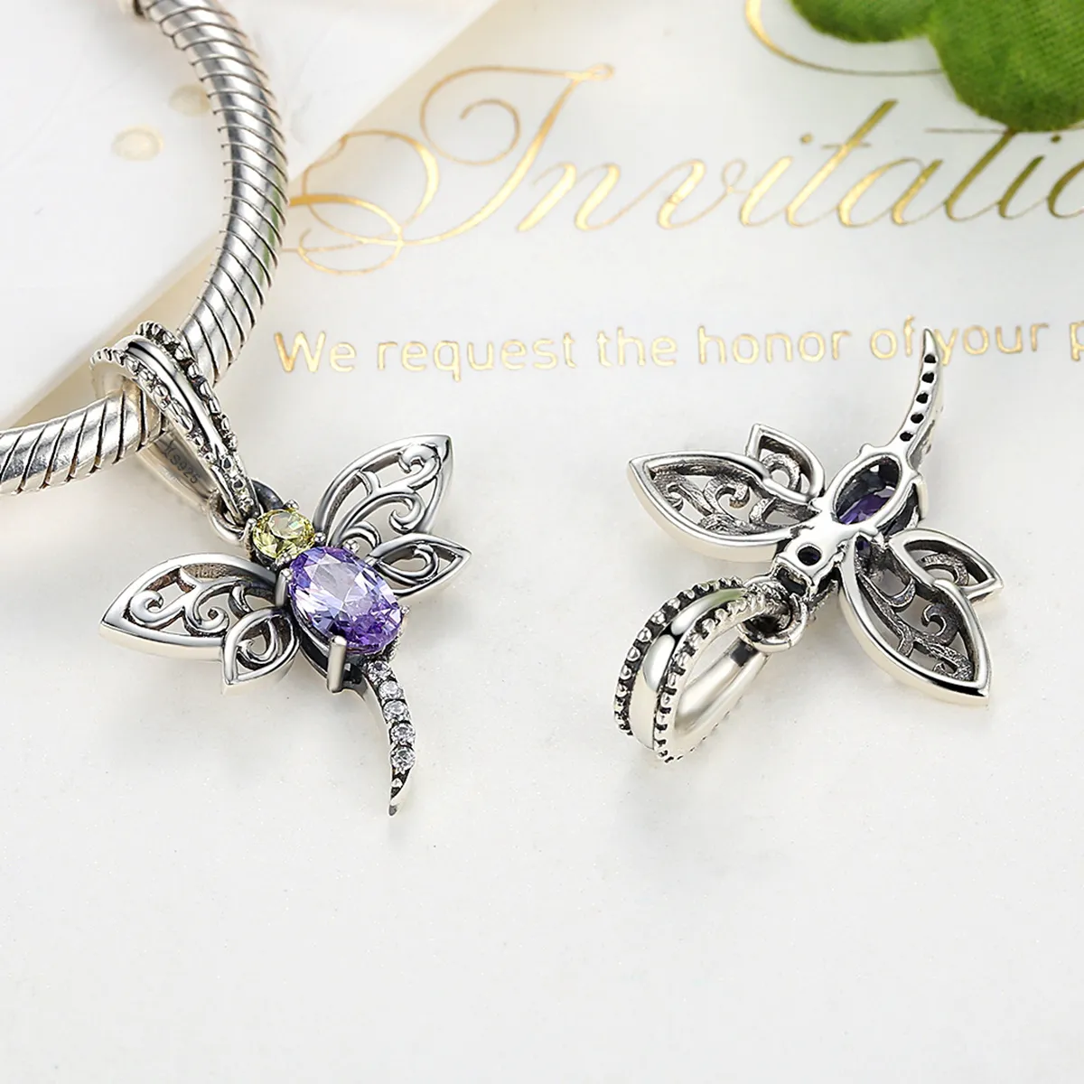 Silver Dragonfly Dangle - PANDORA Style - SCC048