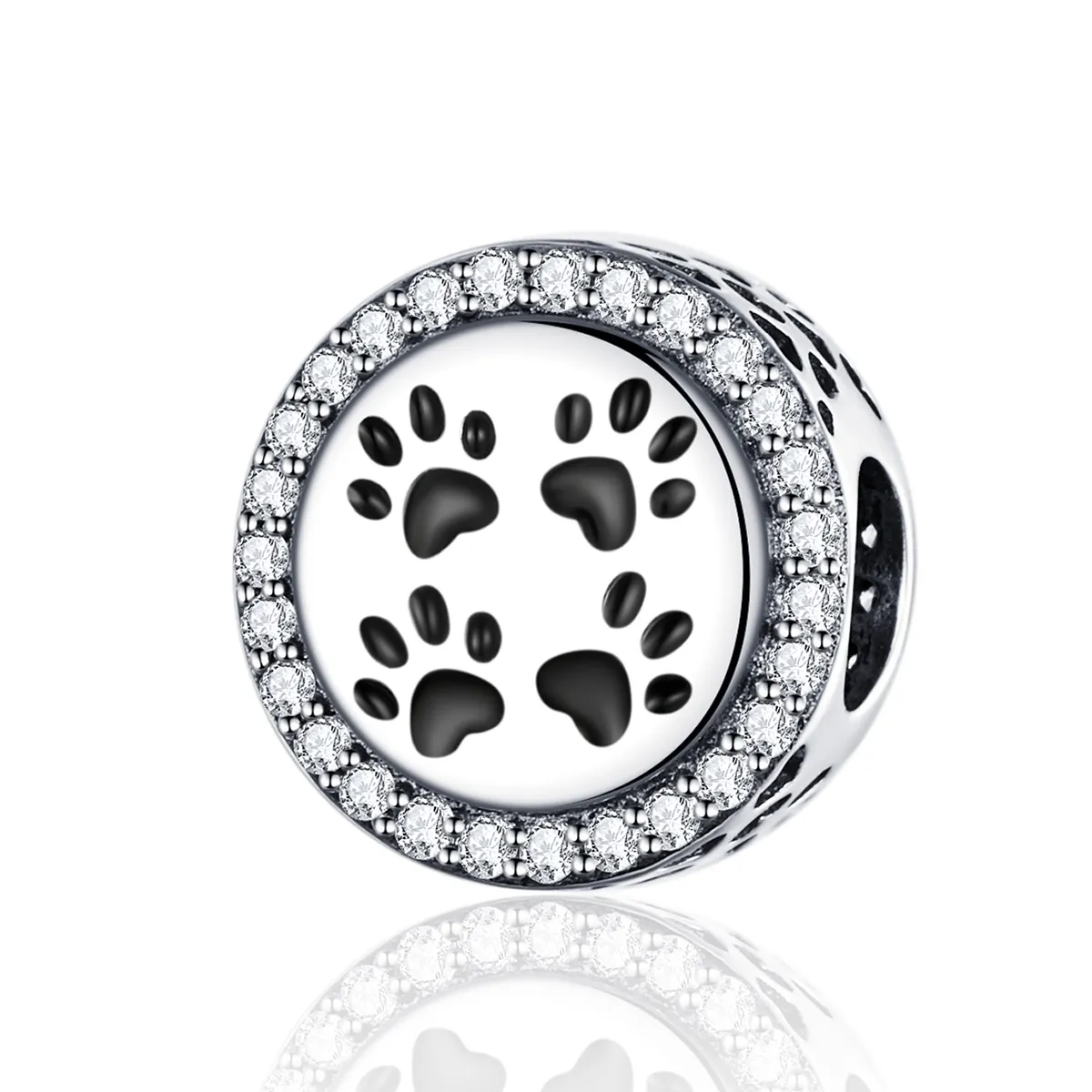 Silver Footprints Charm - PANDORA Style - SCC1186