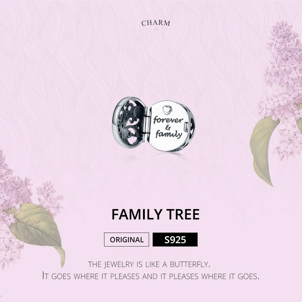 Silver Forever & Family Charm - PANDORA Style - SCC1259