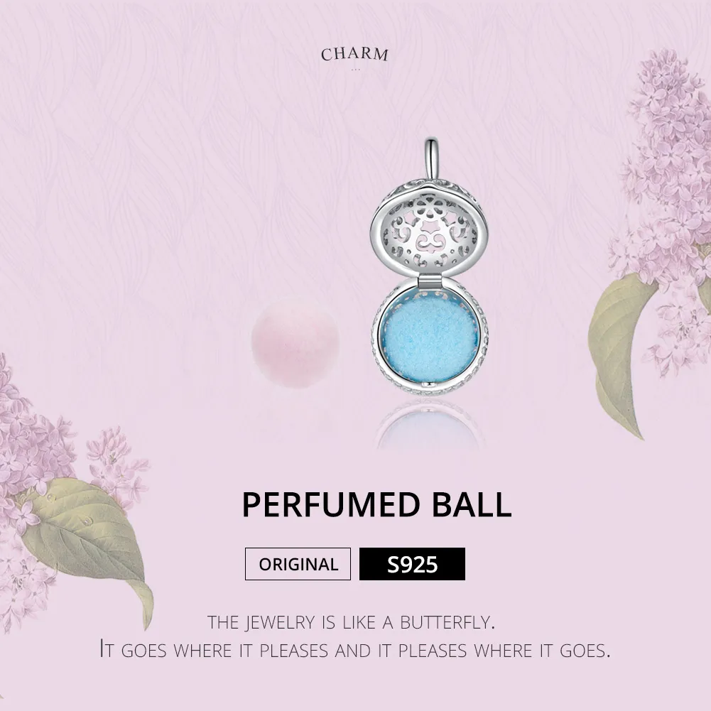 Silver Fragrant Ball Charm - PANDORA Style - SCC1198