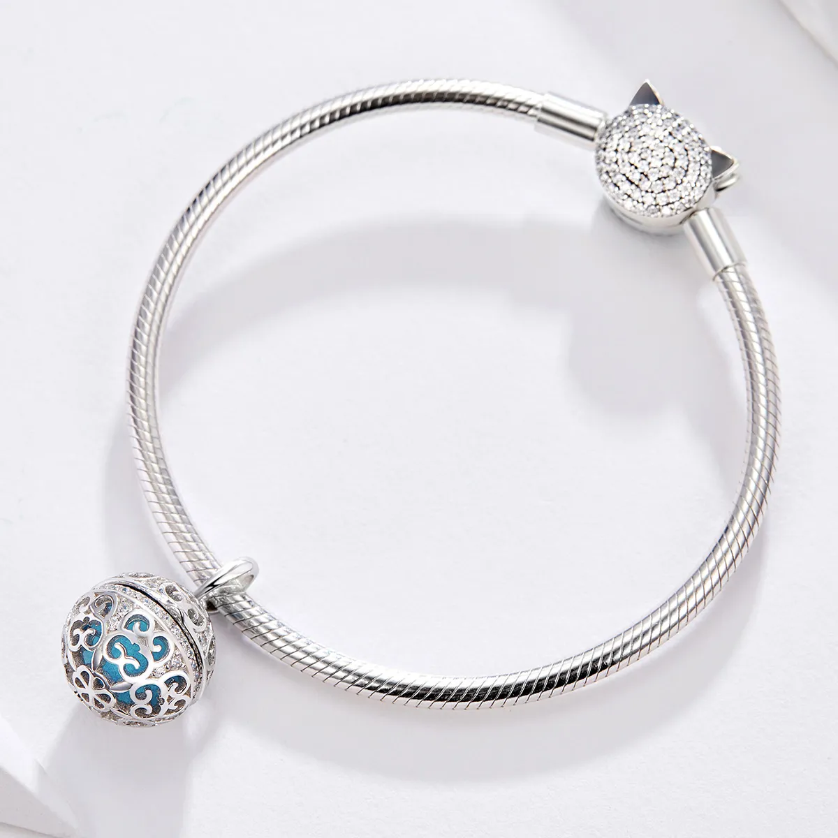 Silver Fragrant Ball Charm - PANDORA Style - SCC1198