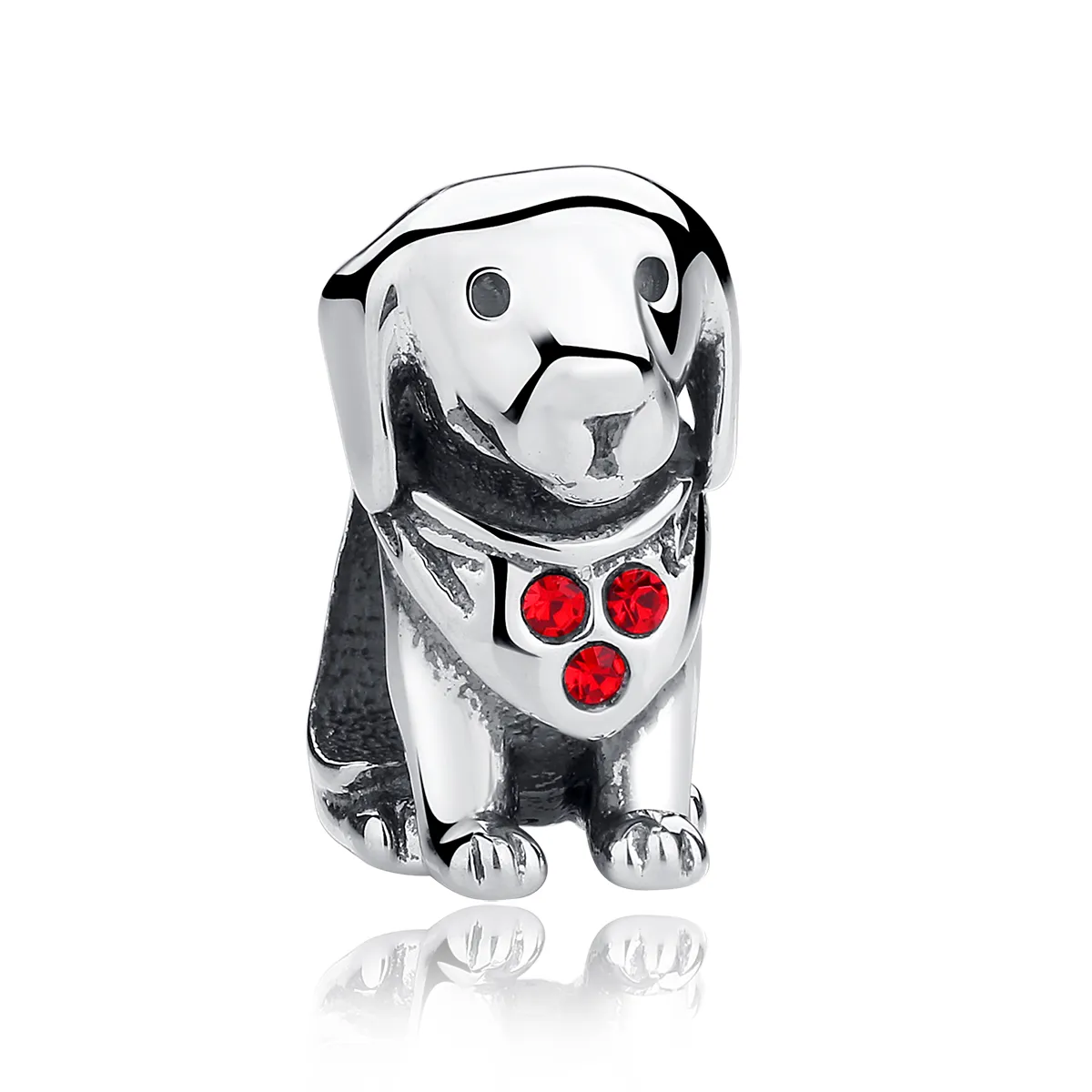 Silver Golden Retriever Charm - PANDORA Style - SCC016