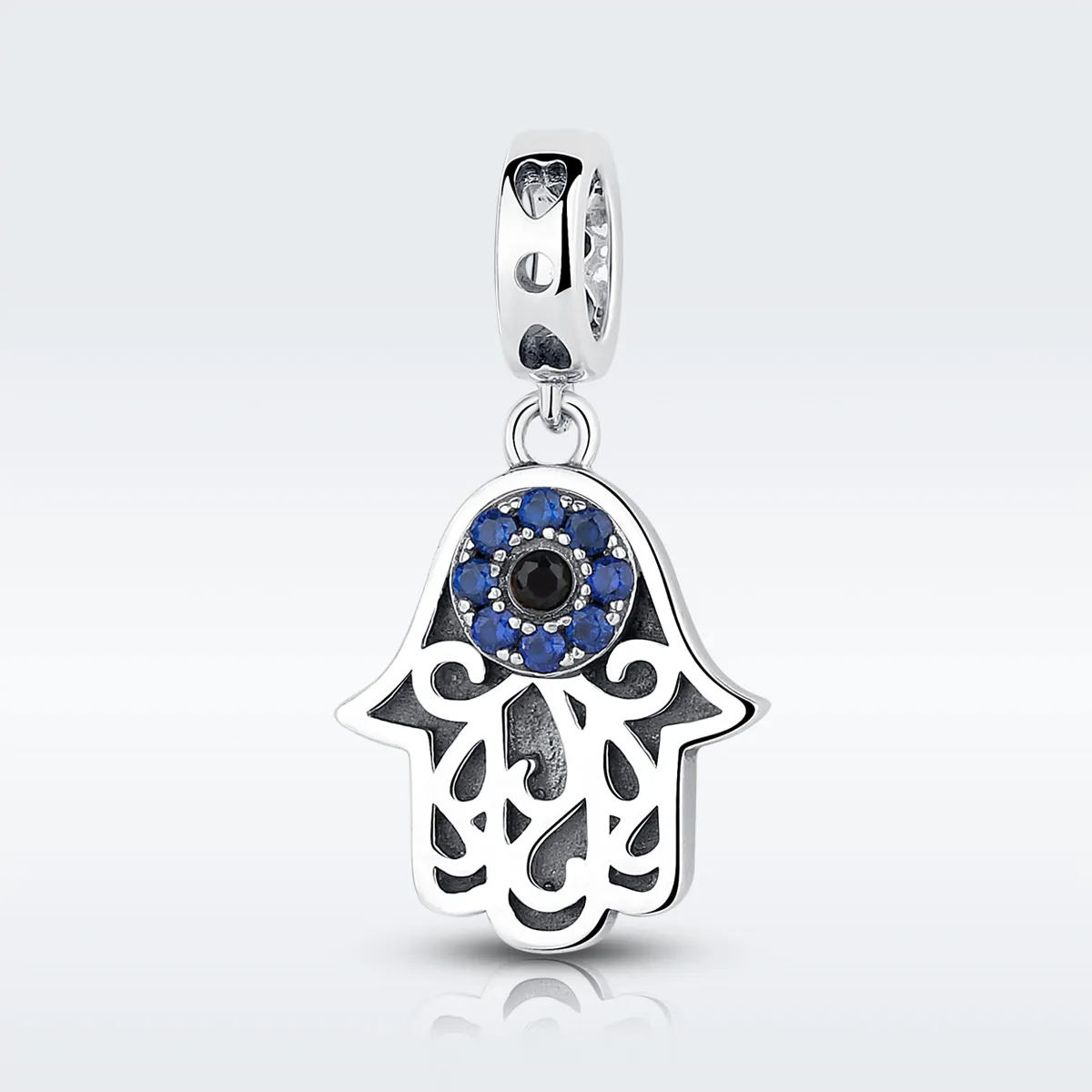 Silver Hamsa Hand Dangle - PANDORA Style - SCC085