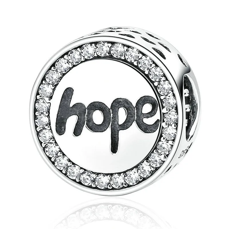 Silver Hope Charm - PANDORA Style - SCC088