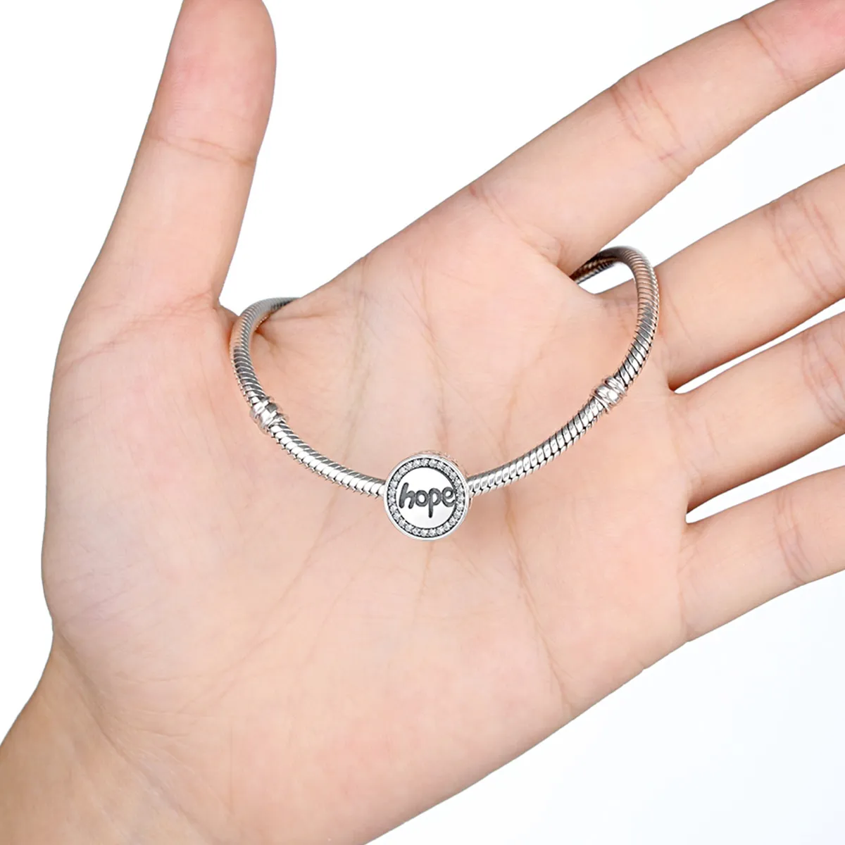 Silver Hope Charm - PANDORA Style - SCC088