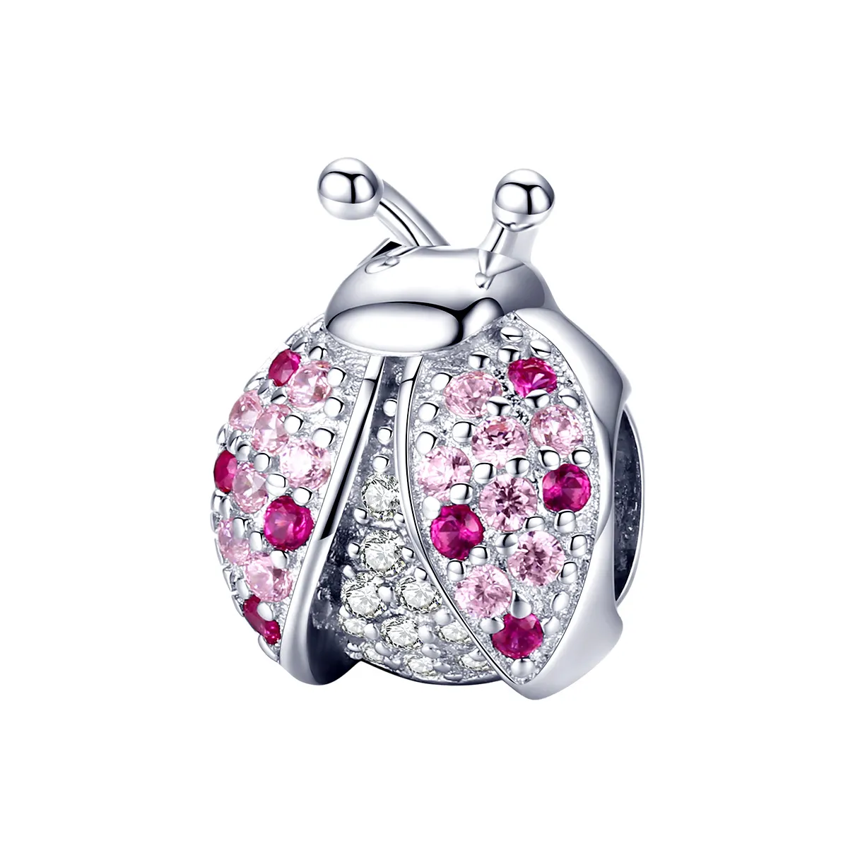 Silver Ladybug Charm - PANDORA Style - SCC1120