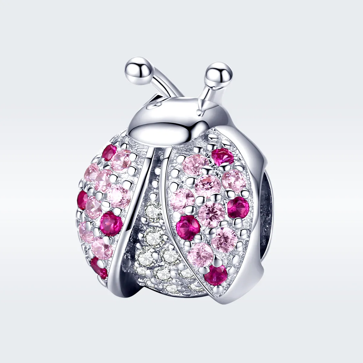 Silver Ladybug Charm - PANDORA Style - SCC1120