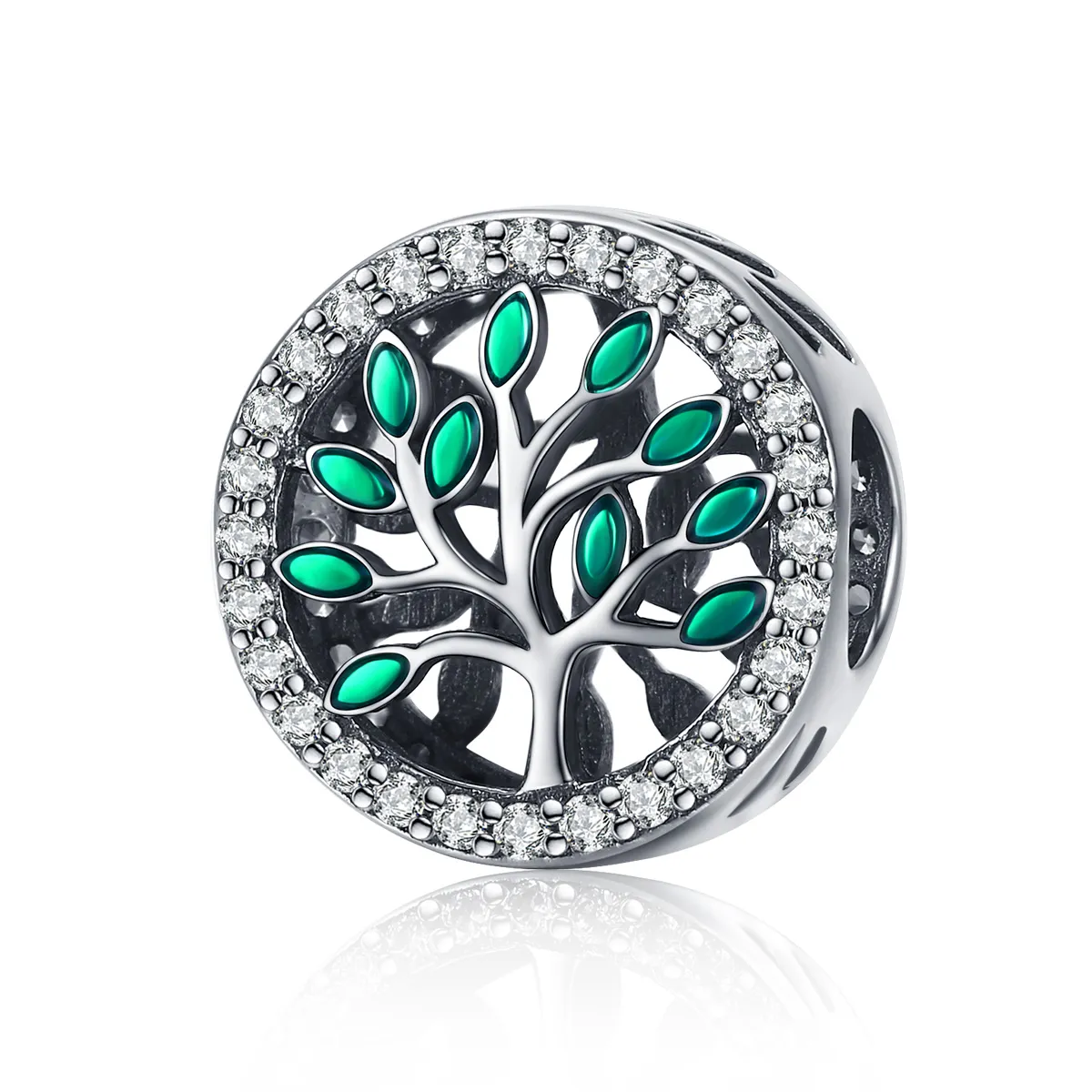 Silver Life Tree Charm - PANDORA Style - SCC1095