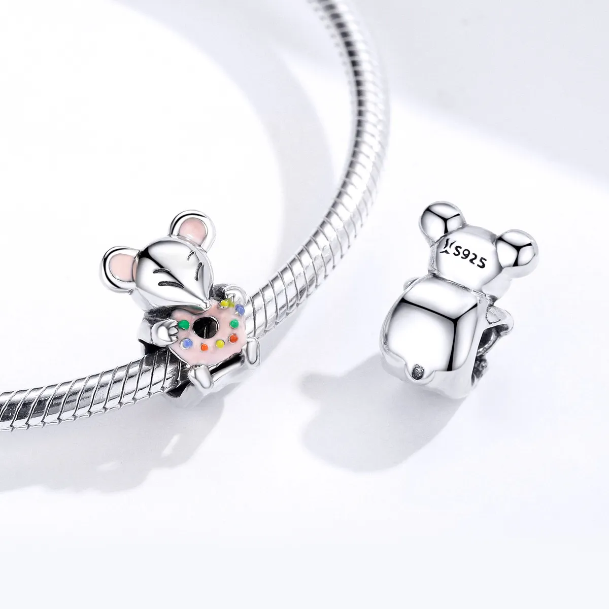 Silver Little Mouse Charm - PANDORA Style - SCC1318