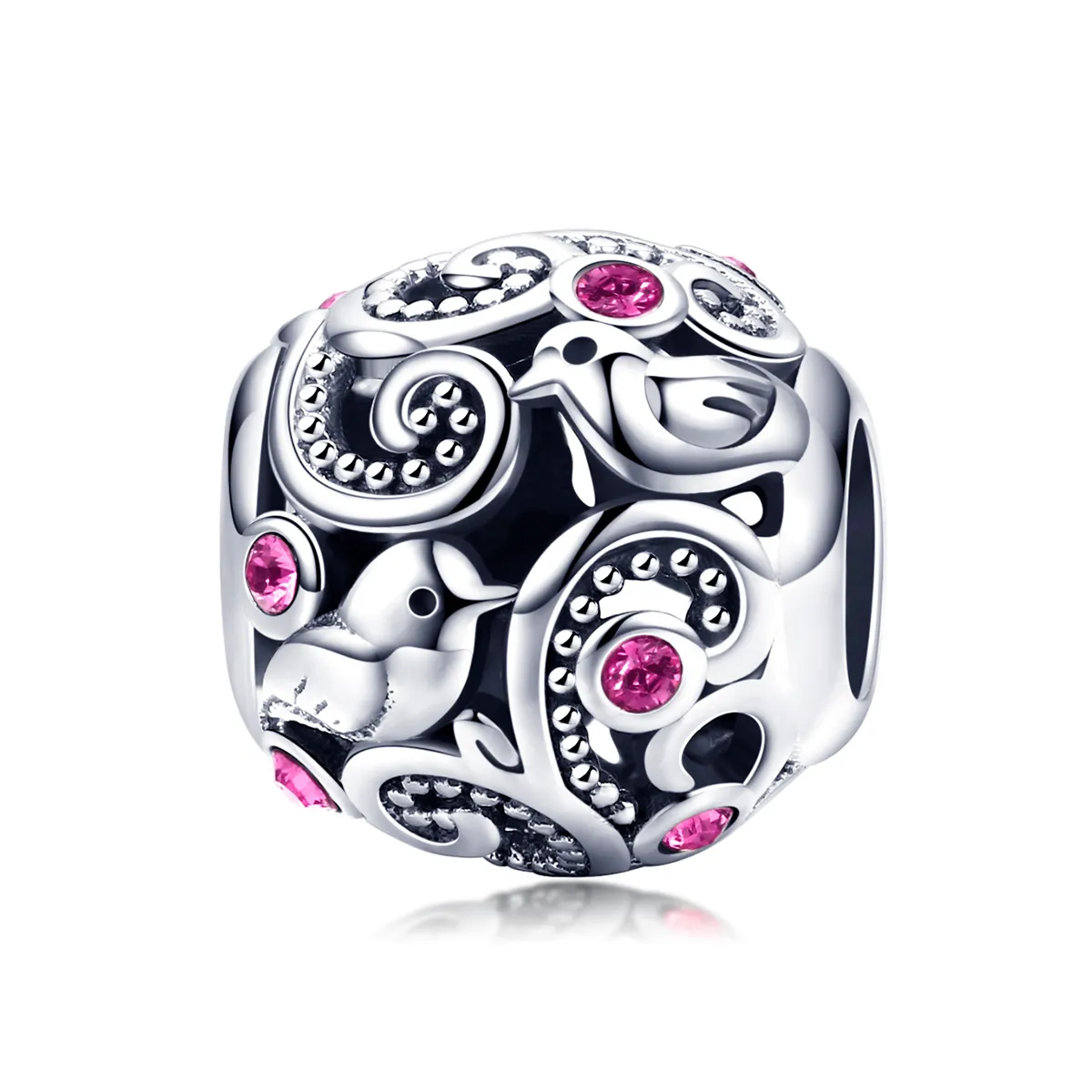 Silver Love Messenger Charm - PANDORA Style - SCC1014