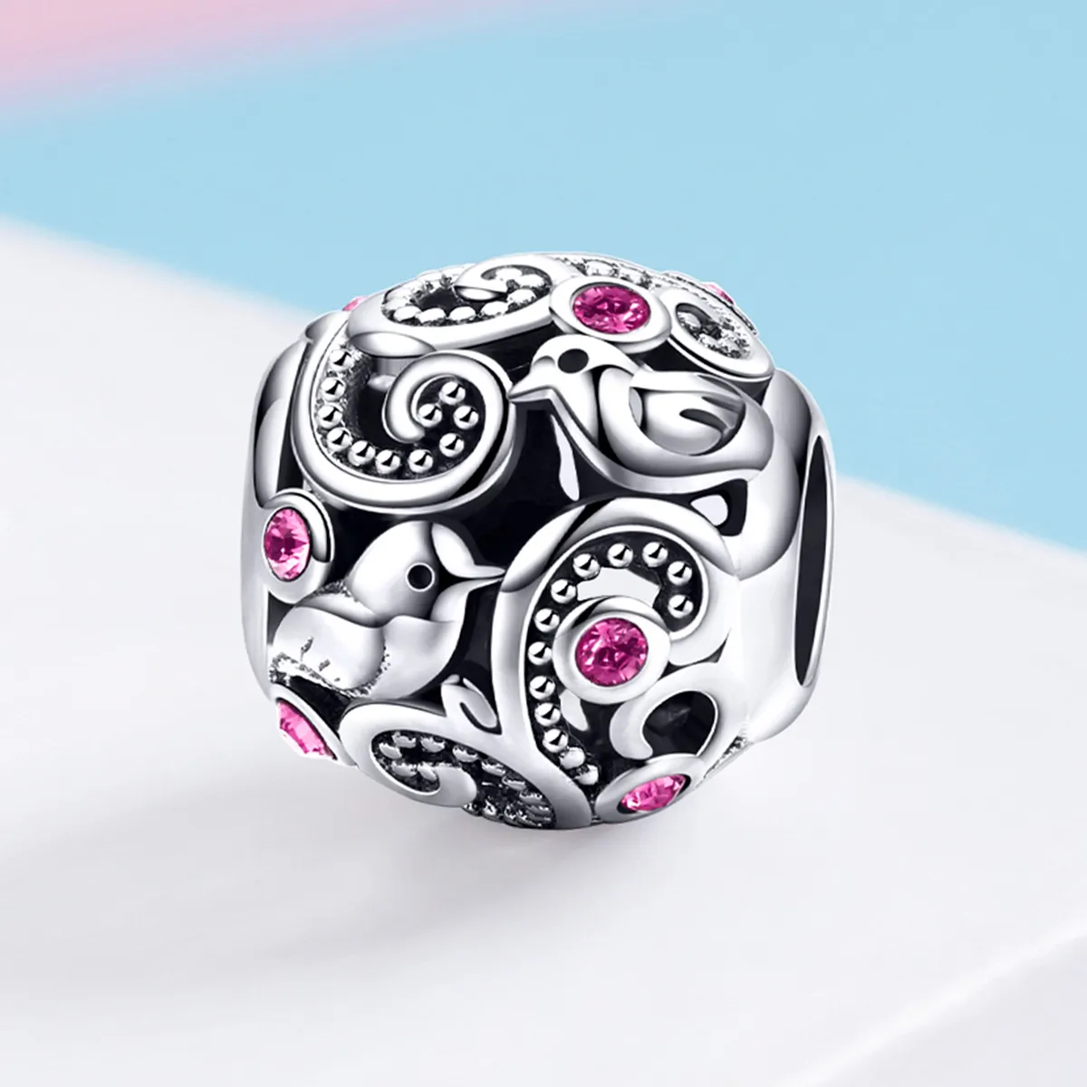 Silver Love Messenger Charm - PANDORA Style - SCC1014