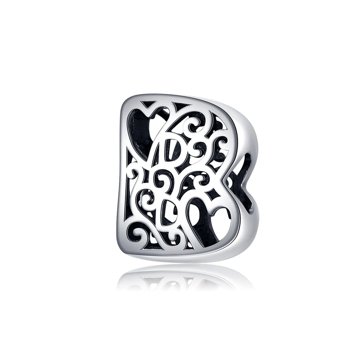 Silver Magic Letter B Charm - PANDORA Style - SCC1229-B