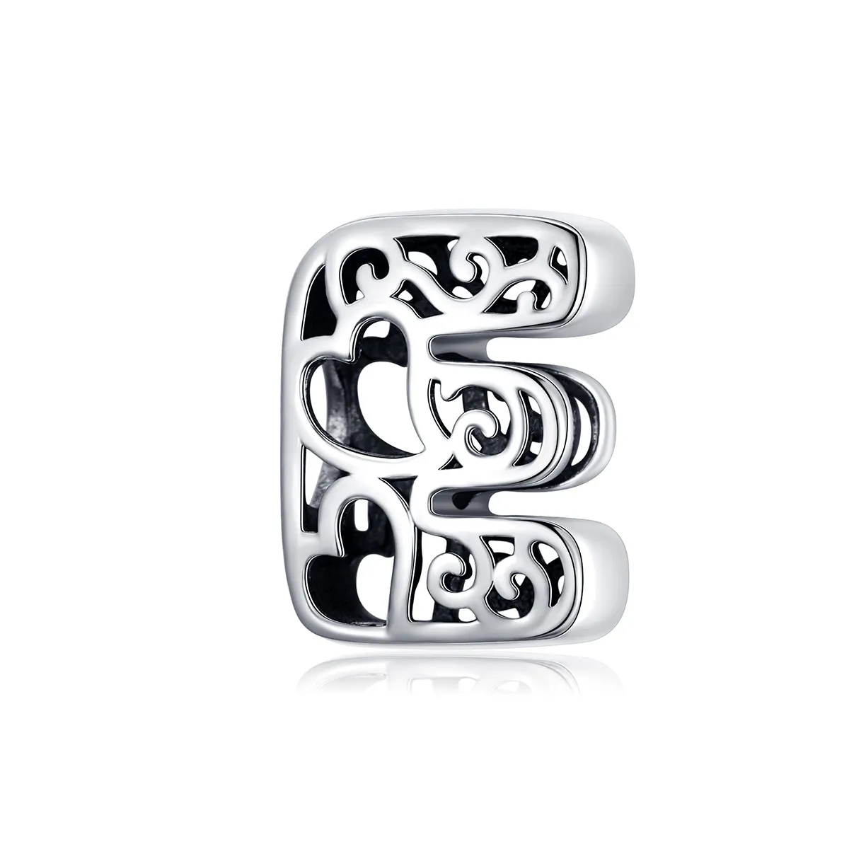 Silver Magic Letter E Charm - PANDORA Style - SCC1229-E