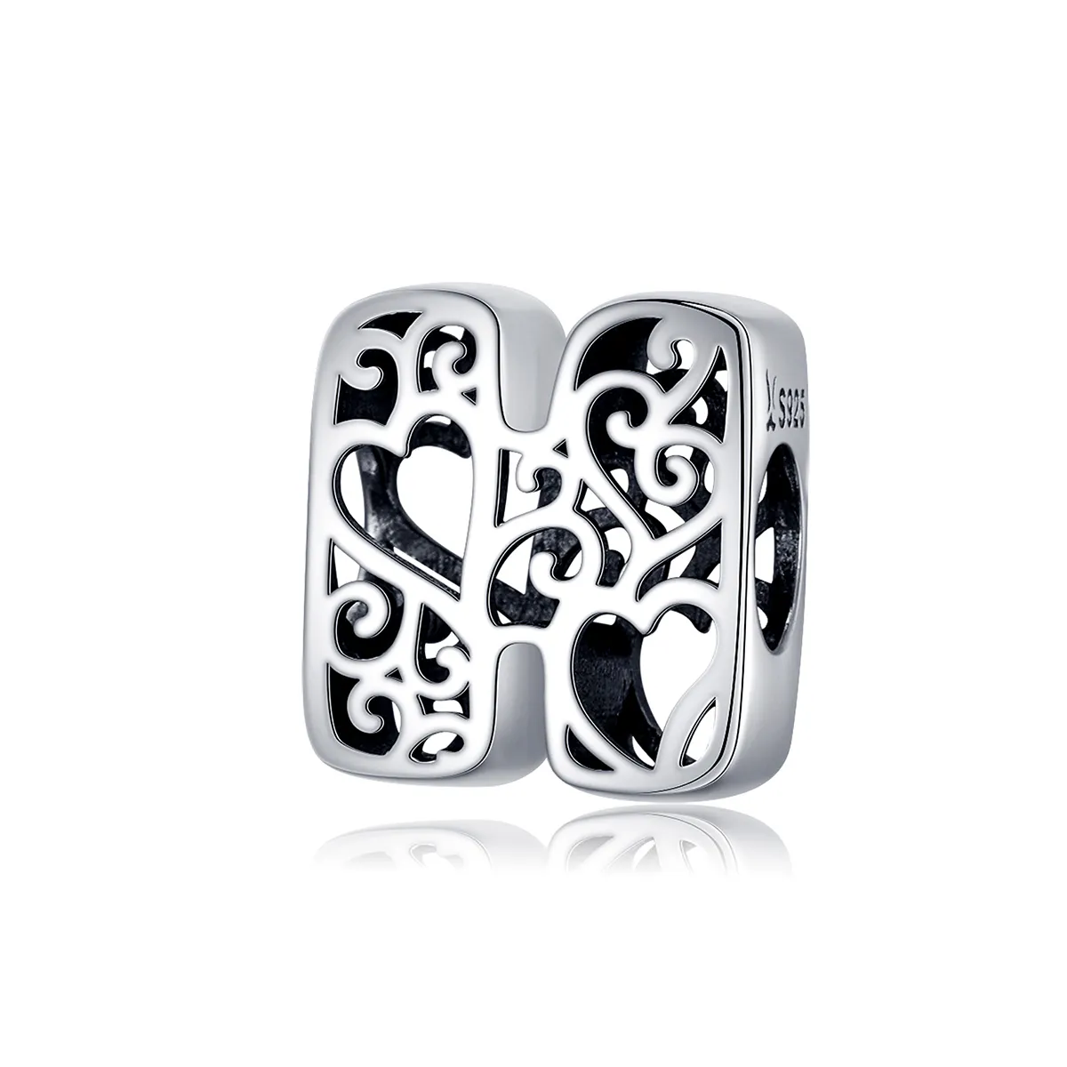 Silver Magic Letter H Charm - PANDORA Style - SCC1229-H