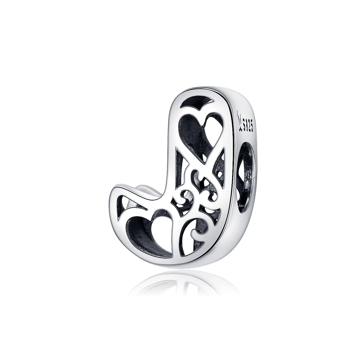 Silver Magic Letter J Charm - PANDORA Style - SCC1229-J