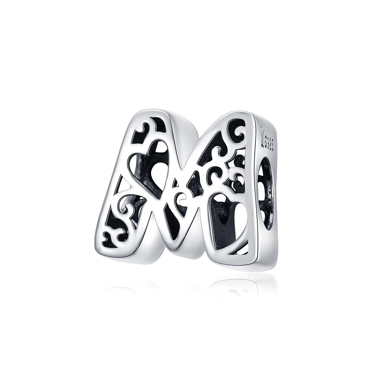 Silver Magic Letter M Charm - PANDORA Style - SCC1229-M