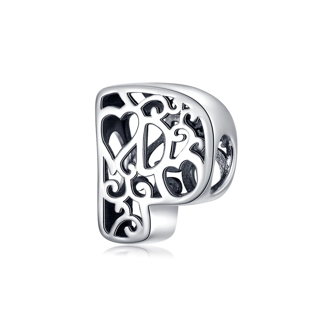 Silver Magic Letter P Charm - PANDORA Style - SCC1229-P