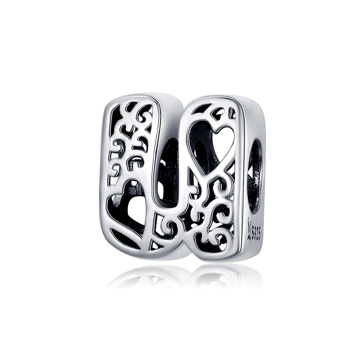 Silver Magic Letter U Charm - PANDORA Style - SCC1229-U