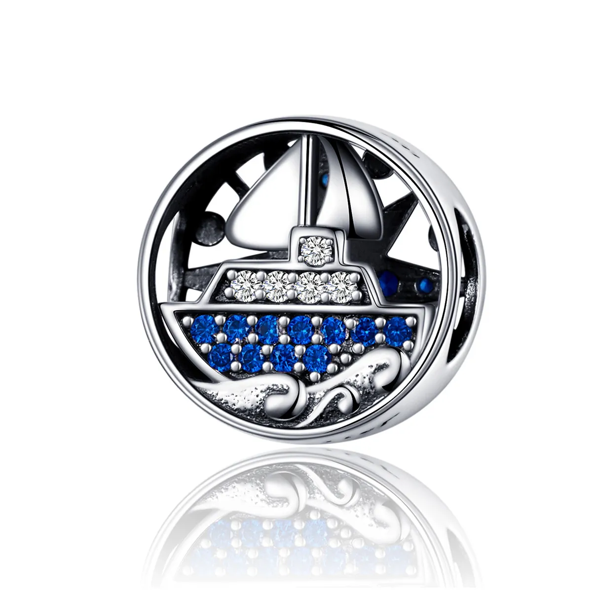 Silver Nautical Travel Charm - PANDORA Style - SCC1197