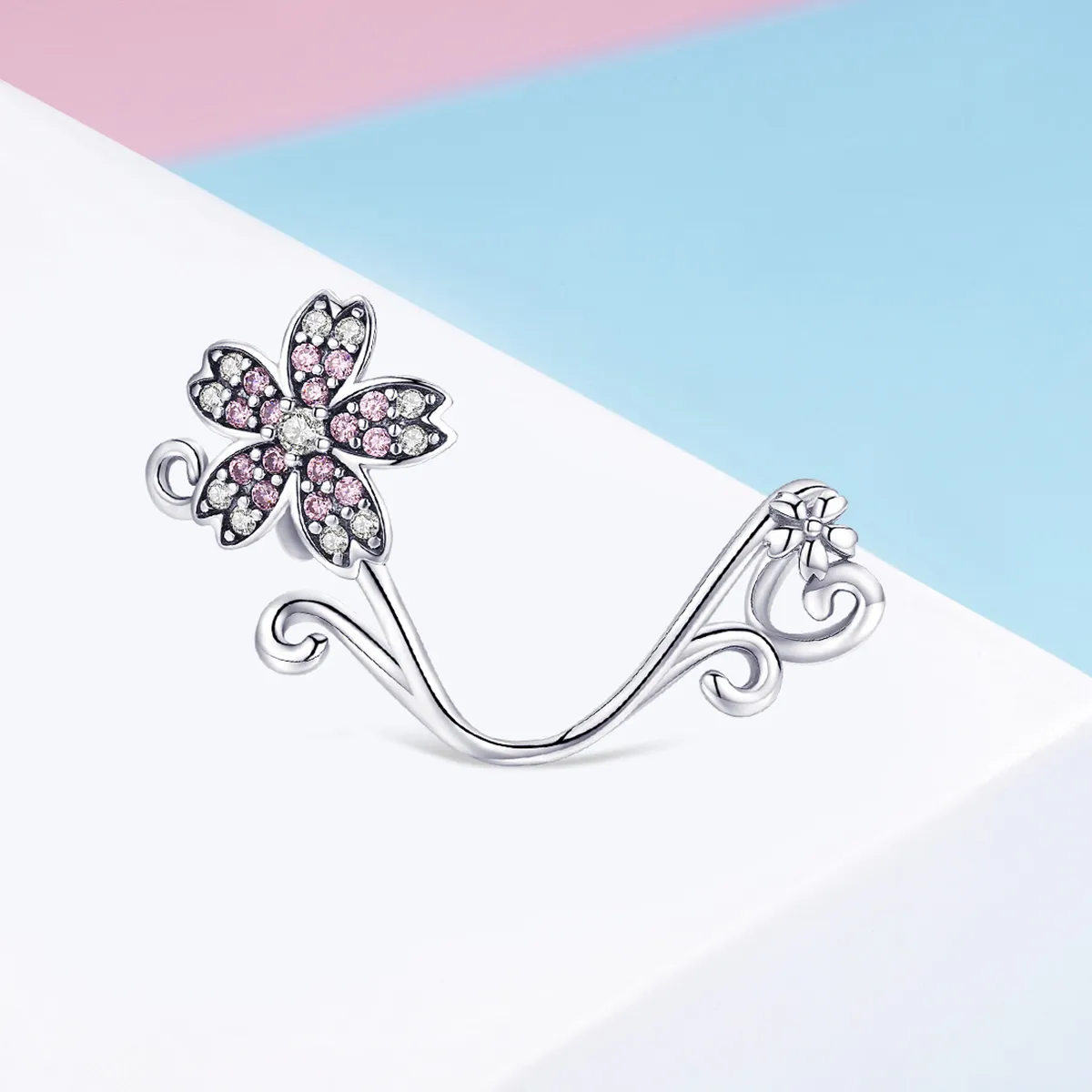 Silver Sakura Charm - PANDORA Style - SCC1033