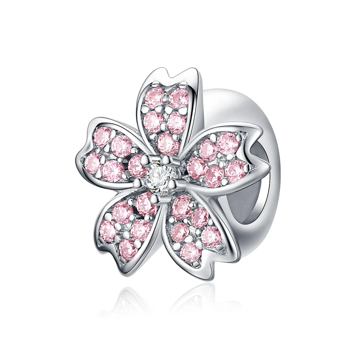 Silver Sakura Charm - PANDORA Style - SCC1291