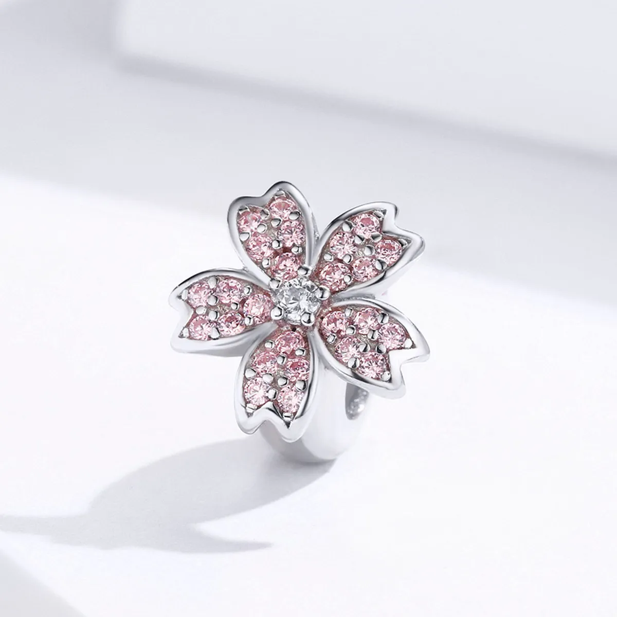 Silver Sakura Charm - PANDORA Style - SCC1291