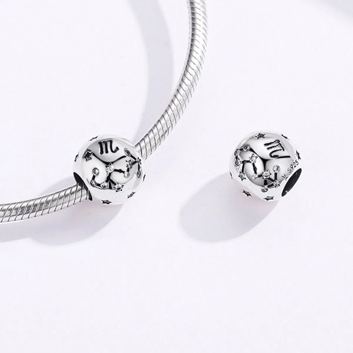 Silver Scorpio Charm - PANDORA Style - SCC1218-8