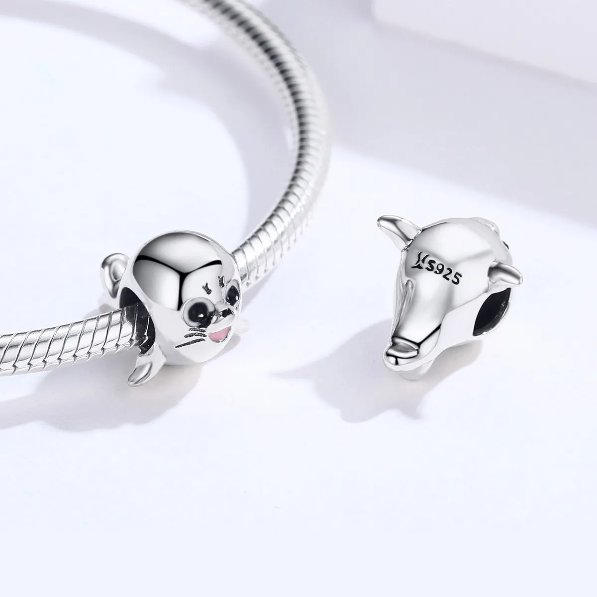 Silver Sea Lion Charm - PANDORA Style - SCC1253