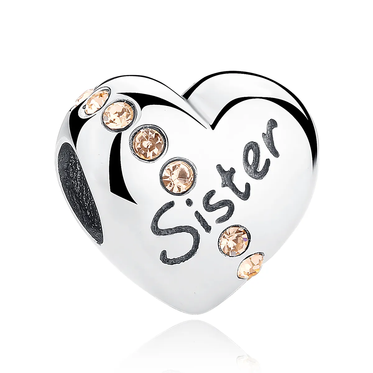 Silver Sister Charm - PANDORA Style - SCC008