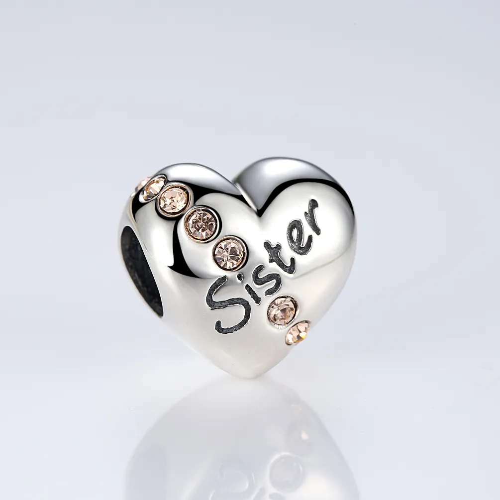 Silver Sister Charm - PANDORA Style - SCC008