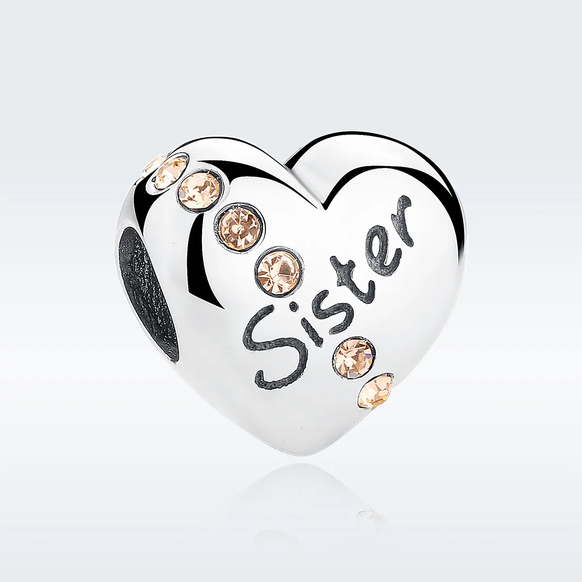 Silver Sister Charm - PANDORA Style - SCC008